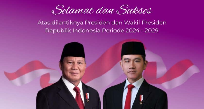 Selamat dan Sukses Atas dilantiknya Presiden dan Wakil Presiden RI